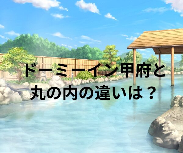 ドーミーイン甲府と丸の内の違いは？