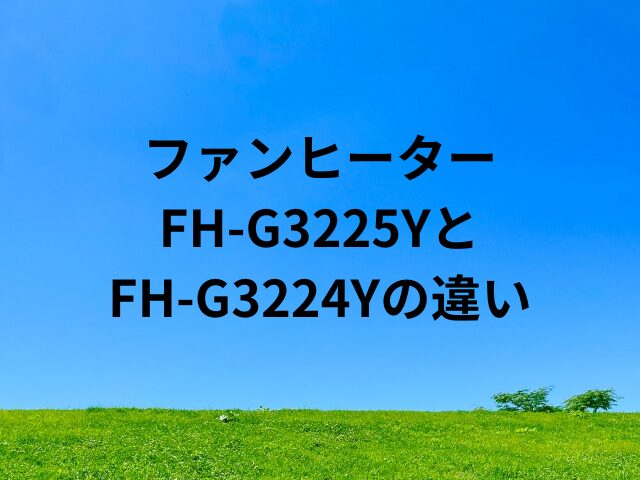 FH-G3225YとFH-G3224Yの違い