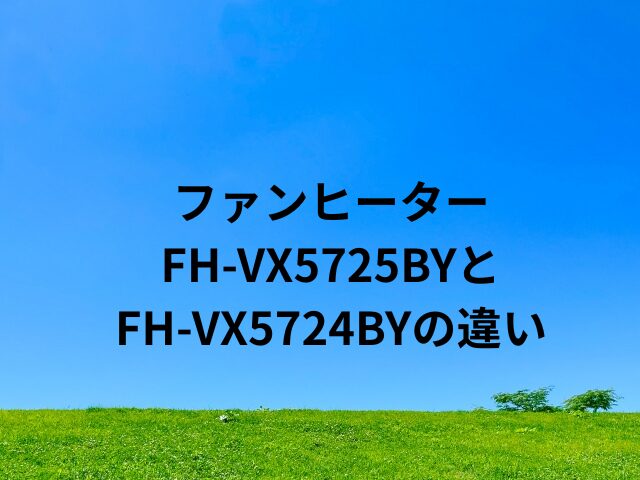 FH-VX5725BYとFH-VX5724BYの違い